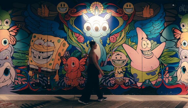 Colorful animated characters