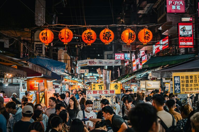 Night street food market asia