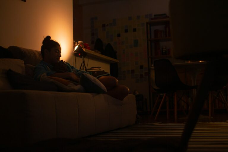 Movie night friends couch person browsing streaming movie