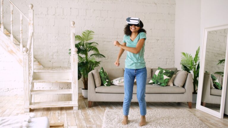 Living room mixed reality headset