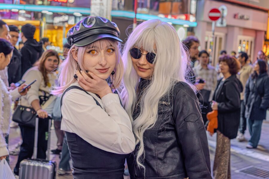 Street style fashion crowd city