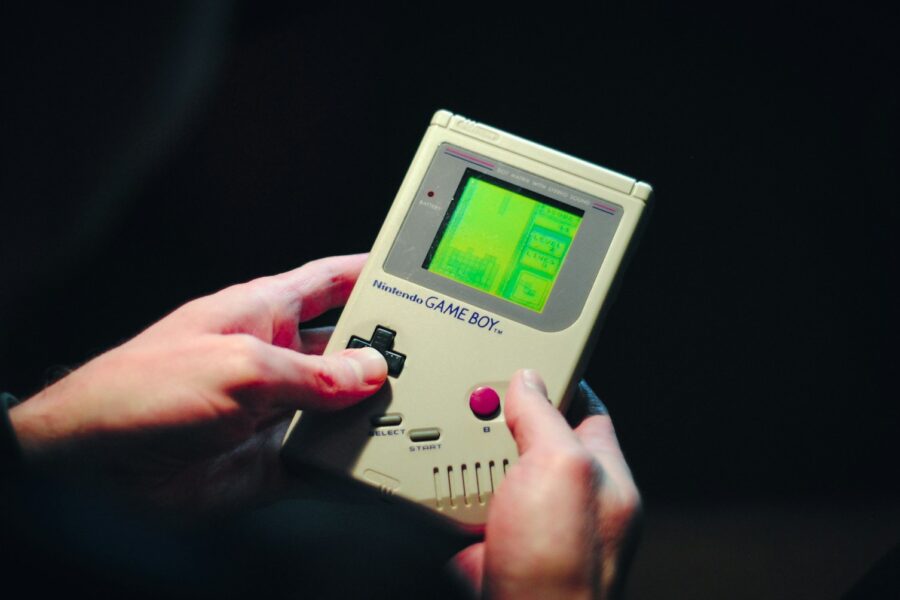 Person speedrun timer retro video game