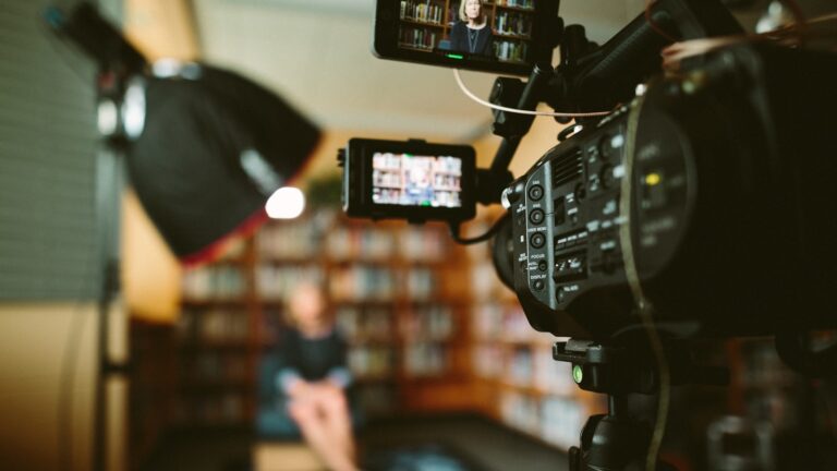 Crime documentary filmmaker camera