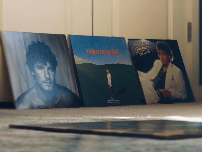 Vinyl records acoustic album cover