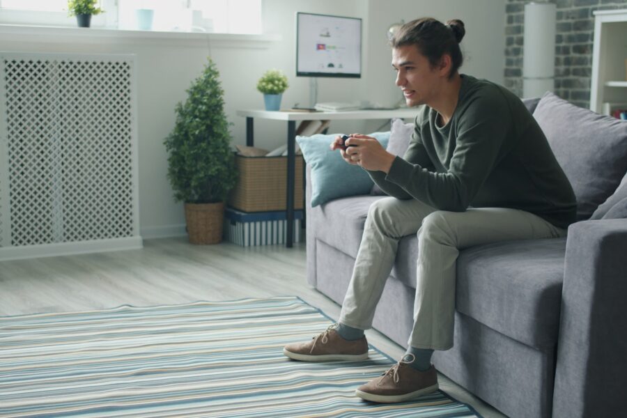 Living room gaming controller sofa