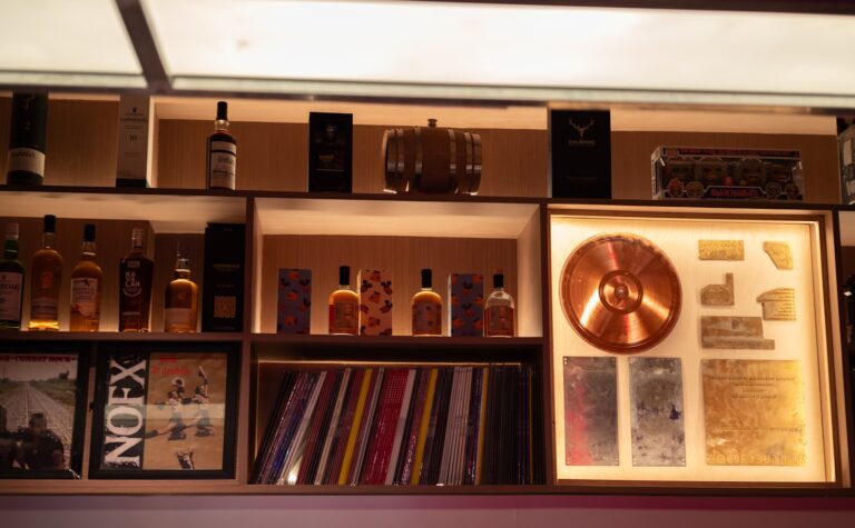 Speakers bar interior vinyl shelves