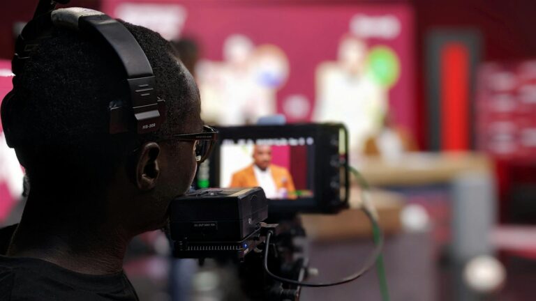 Television studio set