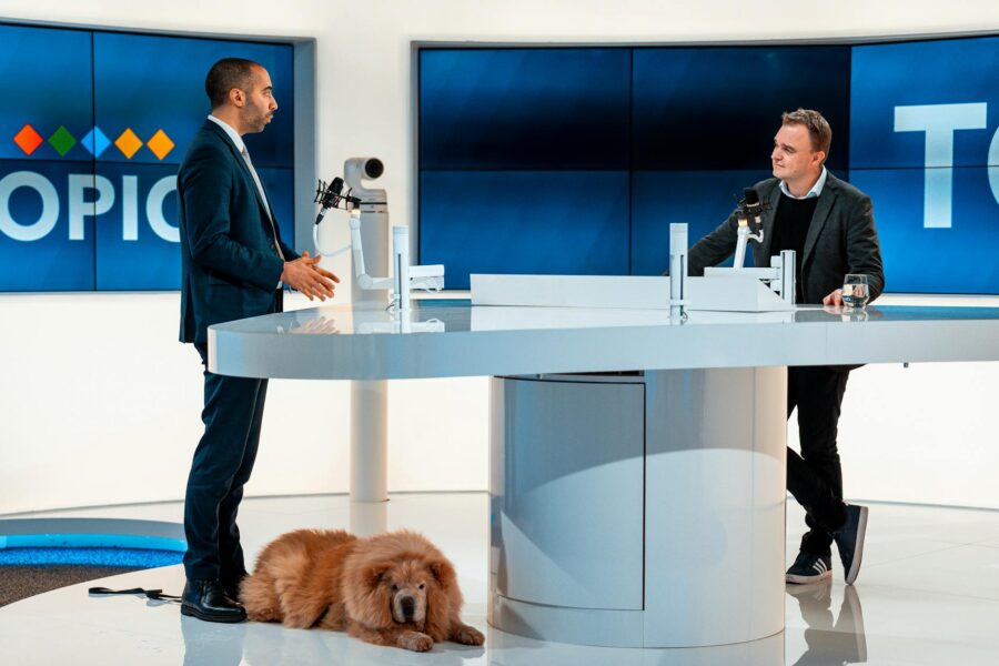 Television studio set