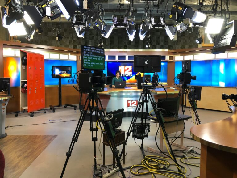 Television studio set