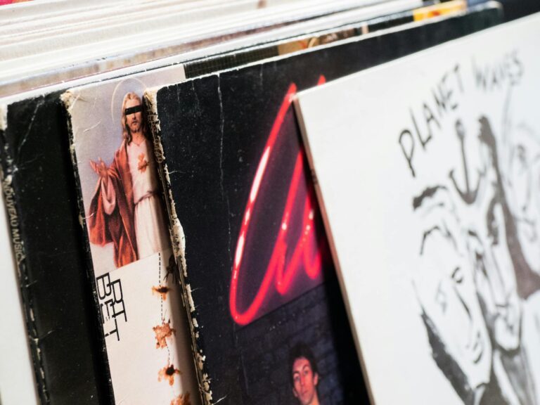 Vinyl record collection