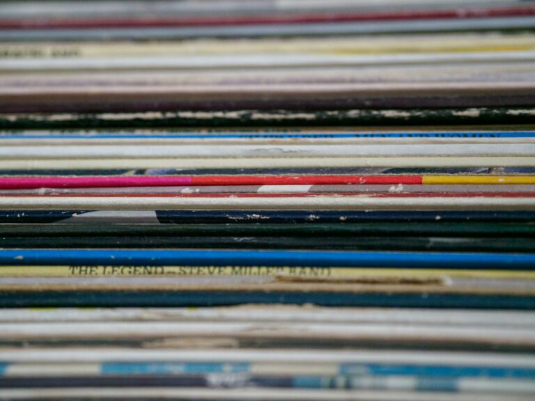 Vinyl record collection