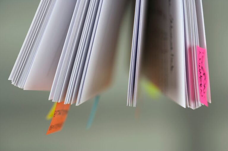 Annotated book pages