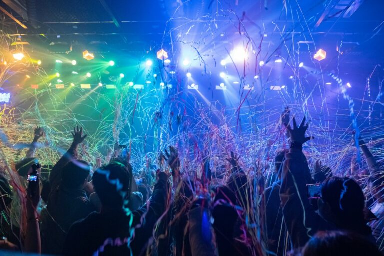 Concert stage dancers