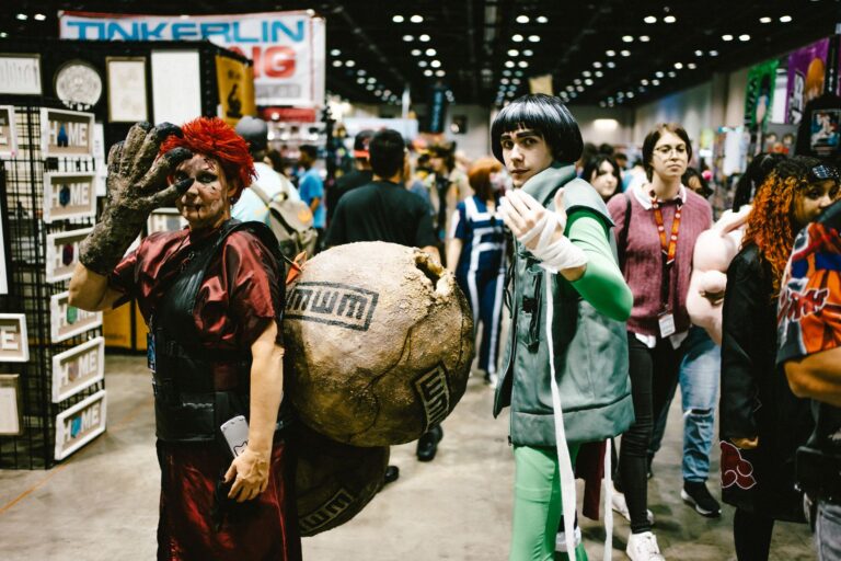 Crowded comic convention