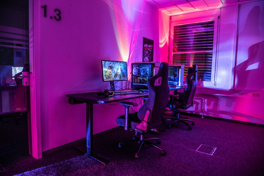 Gaming cafe interior