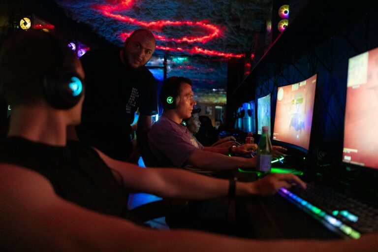 Gaming cafe interior