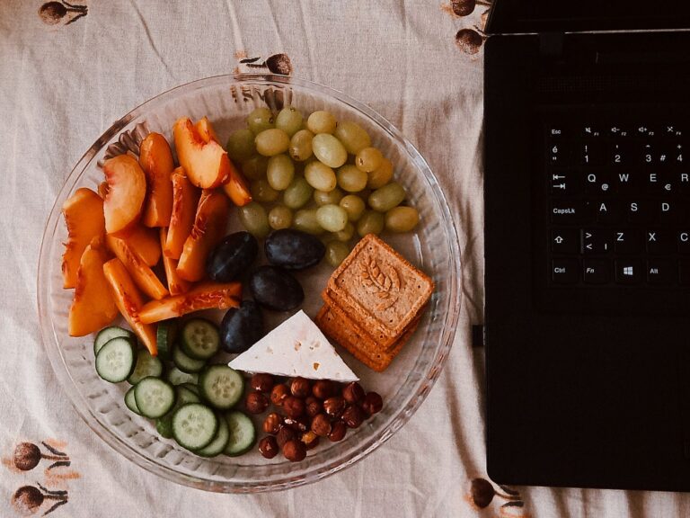 Colorful snack plate