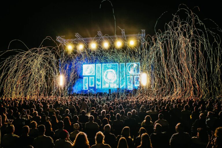 Music festival crowd