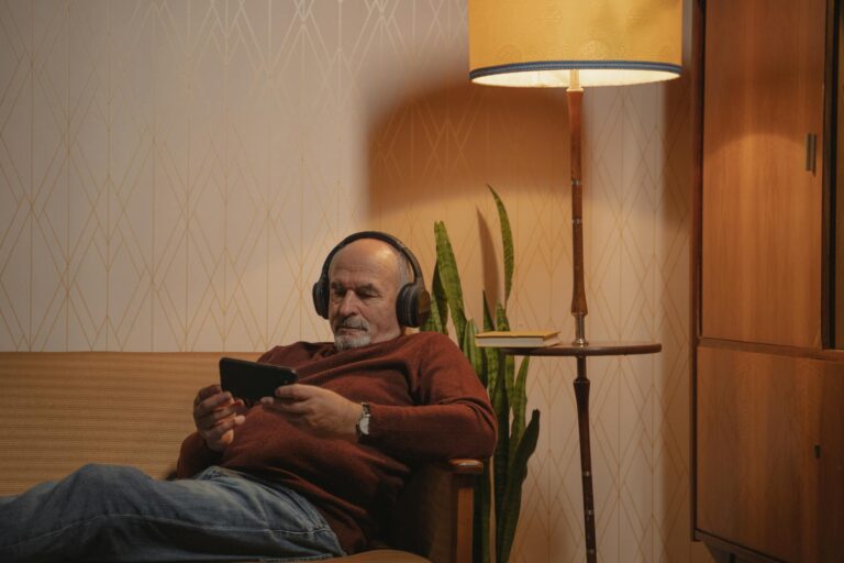 Headphones smartphone nostalgic