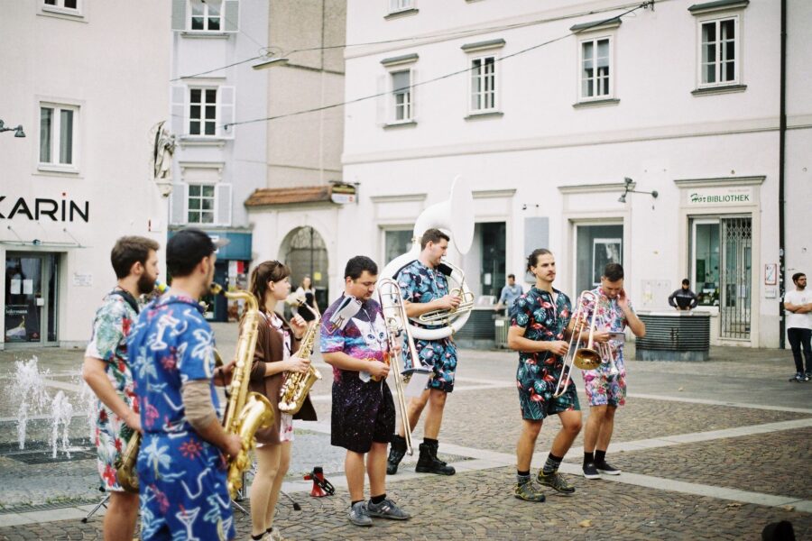 Small band performing