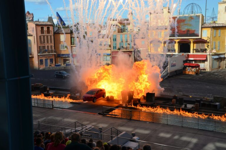 Movie set stunt