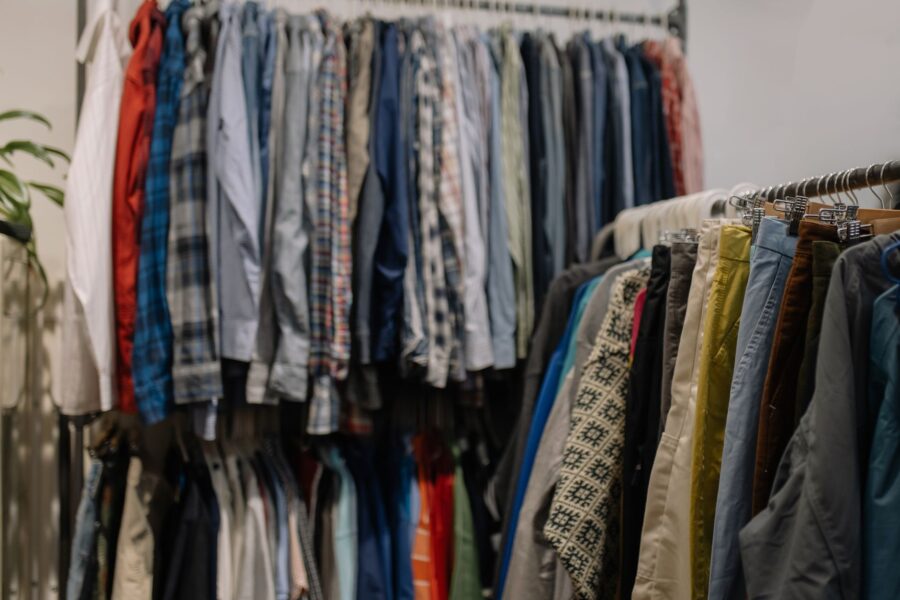 Thrifted blazer rack