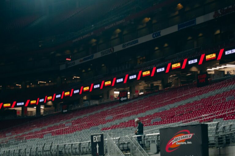 Fan made posters banners arena seats smartphone screen