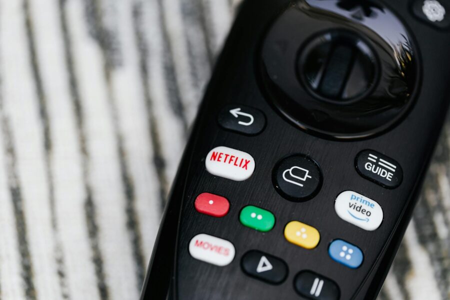 Living room streaming platform remote control