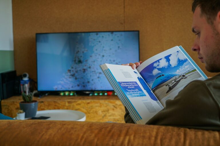 Person browsing streaming