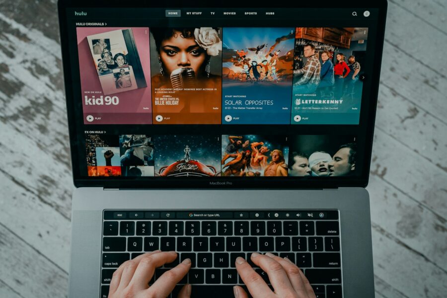 Person browsing streaming
