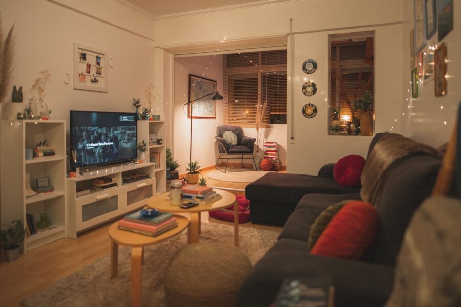 Crowded living room