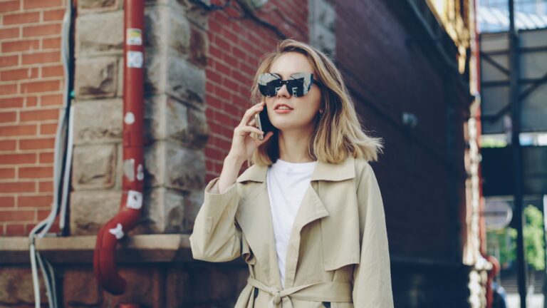Woman faux fur