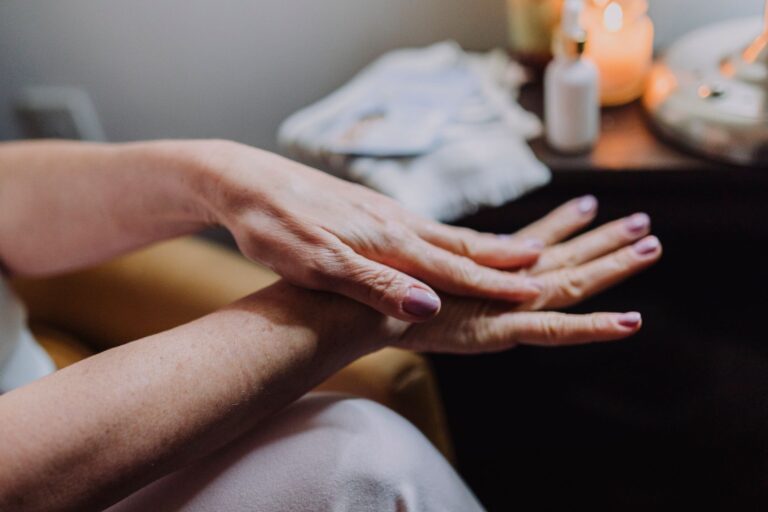 Woman hands neutral