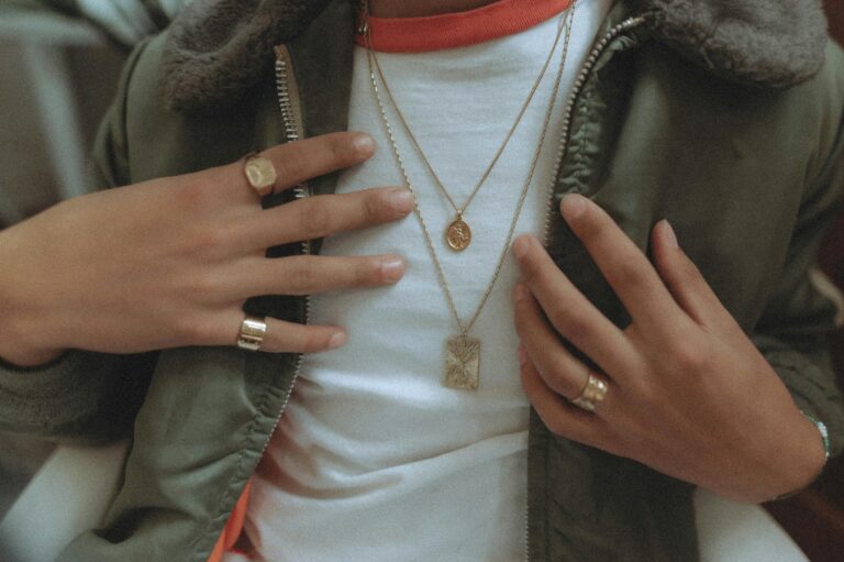 Layered necklaces chunky