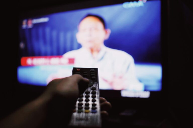 Person watching living