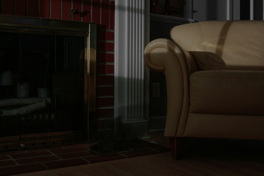 Dark living room