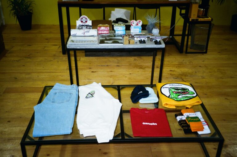 Fan meetup posters merchandise table