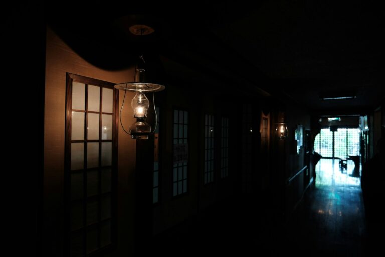 Vintage mansion hallway