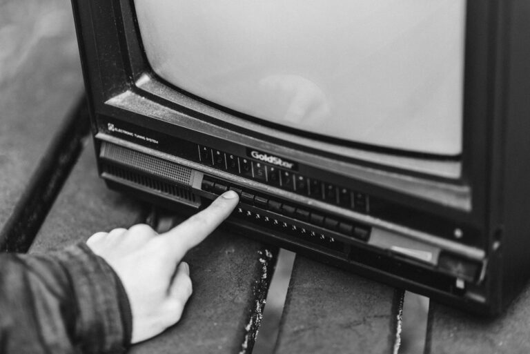 Old television close buttons vintage show intro credits